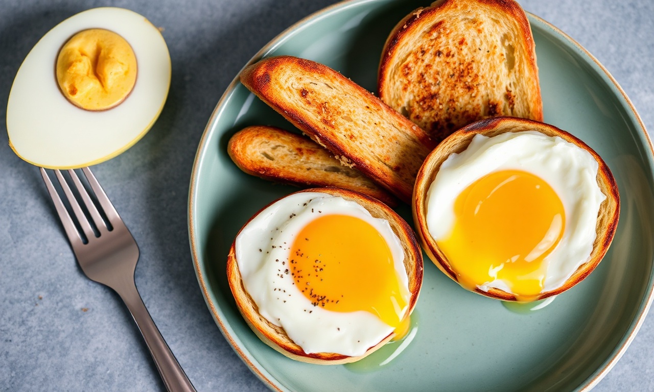 Eggs perfect with toast soldiers, ultimate comfort breakfast.