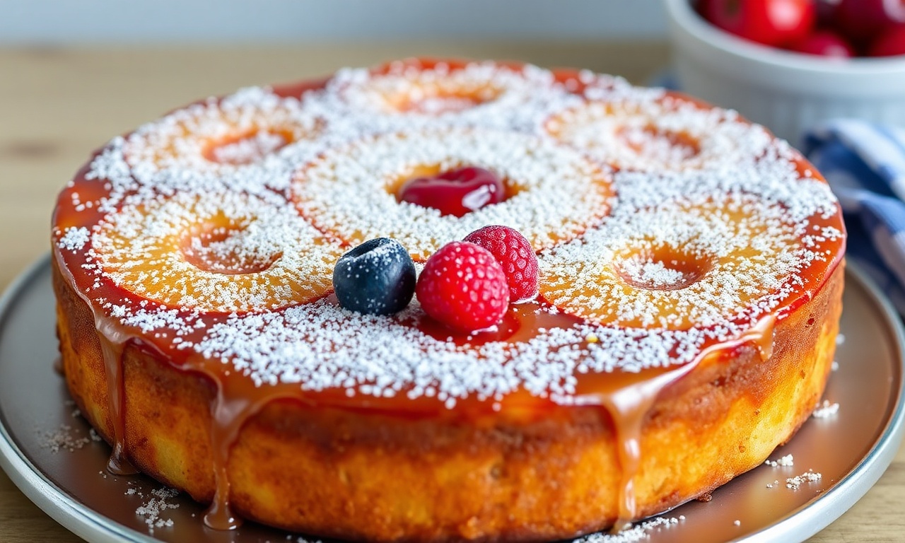 Sweet history: Artful pineapple upside-down cake, a delicious dessert.