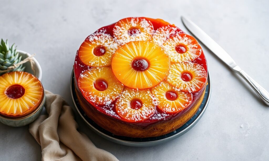 Sweet history and art of pineapple upside-down cake.