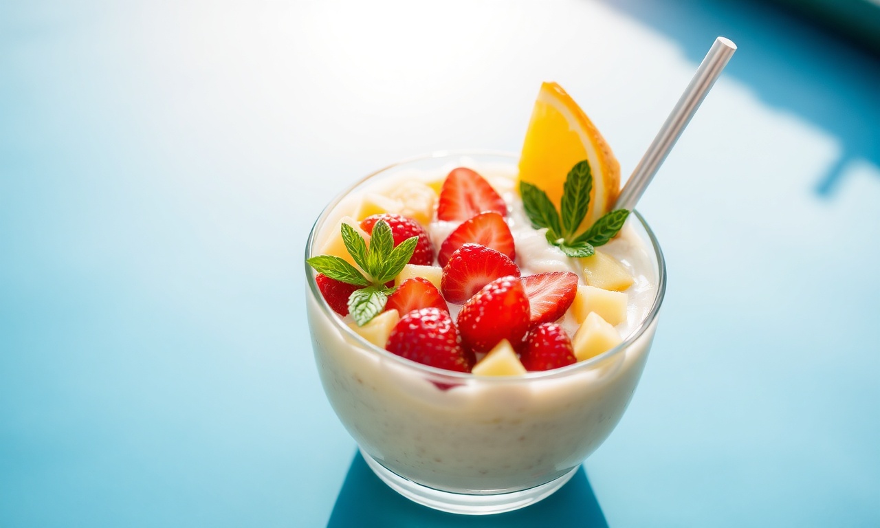 Refreshing Piña Colada smoothie bowl recipe: Tropical breakfast delight.
