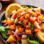 Rojak Unveiled: Tangy fruit and veggie salad, a vibrant explosion.