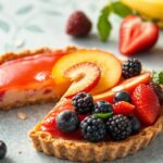 Perfect Sun-kissed summer fruit tart with crisp almond crust.
