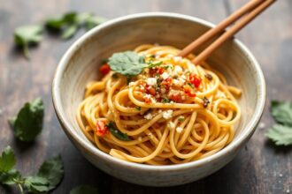 Power-packed plant protein noodles, easy Instant Pot recipe.