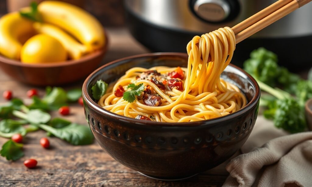 Power-packed plant protein noodles made easy in Instant Pot.