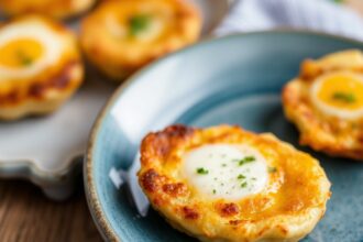 Mini egg frittatas: flavorful tiny bites of morning joy.