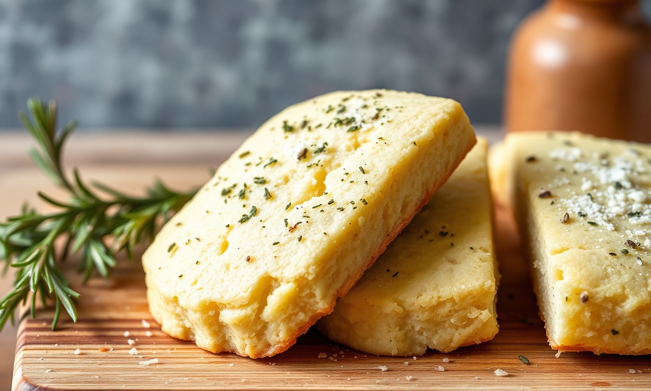 Savory delights: parmesan rosemary shortbread baking tips.