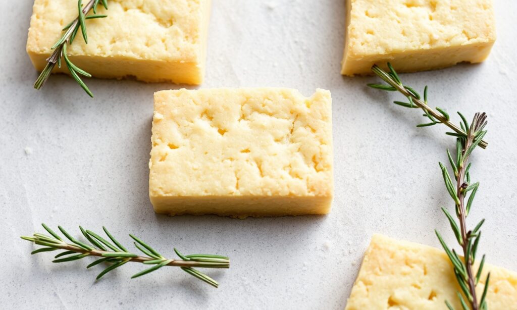 Parmesan rosemary shortbread: Savory delights for irresistible charm.