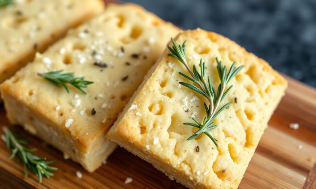 Parmesan rosemary shortbread: Savory delights for irresistible charm.