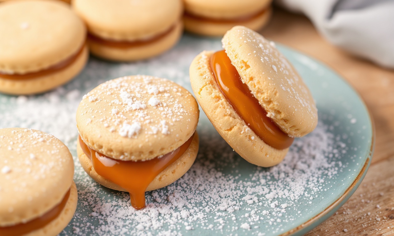 Alfajores Unwrapped: Delicious dulce de leche cookies featured in story.