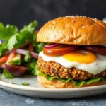 Delicious lentil burgers: nutritious, easy, and tasty recipe.