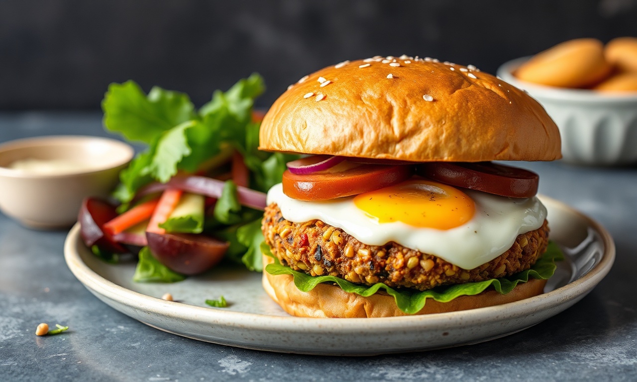 Delicious lentil burgers: nutritious, easy, and tasty recipe.