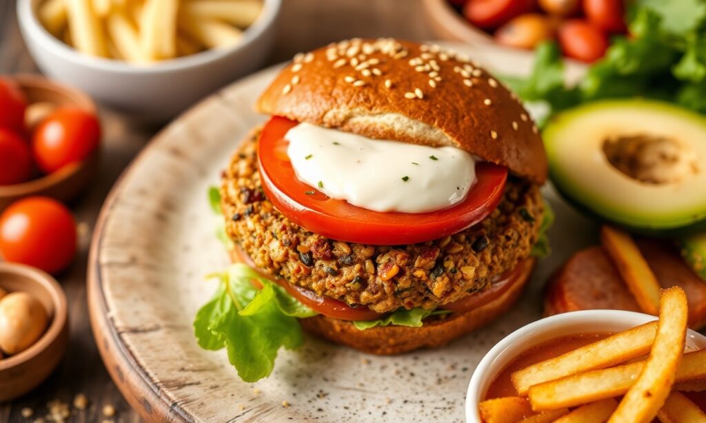 Delicious, easy lentil burgers: a nutritious and tasty meal option.