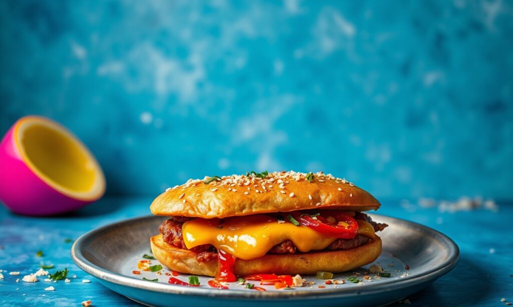 Bold spicy vada pav: Mumbai's legendary street food sandwich.