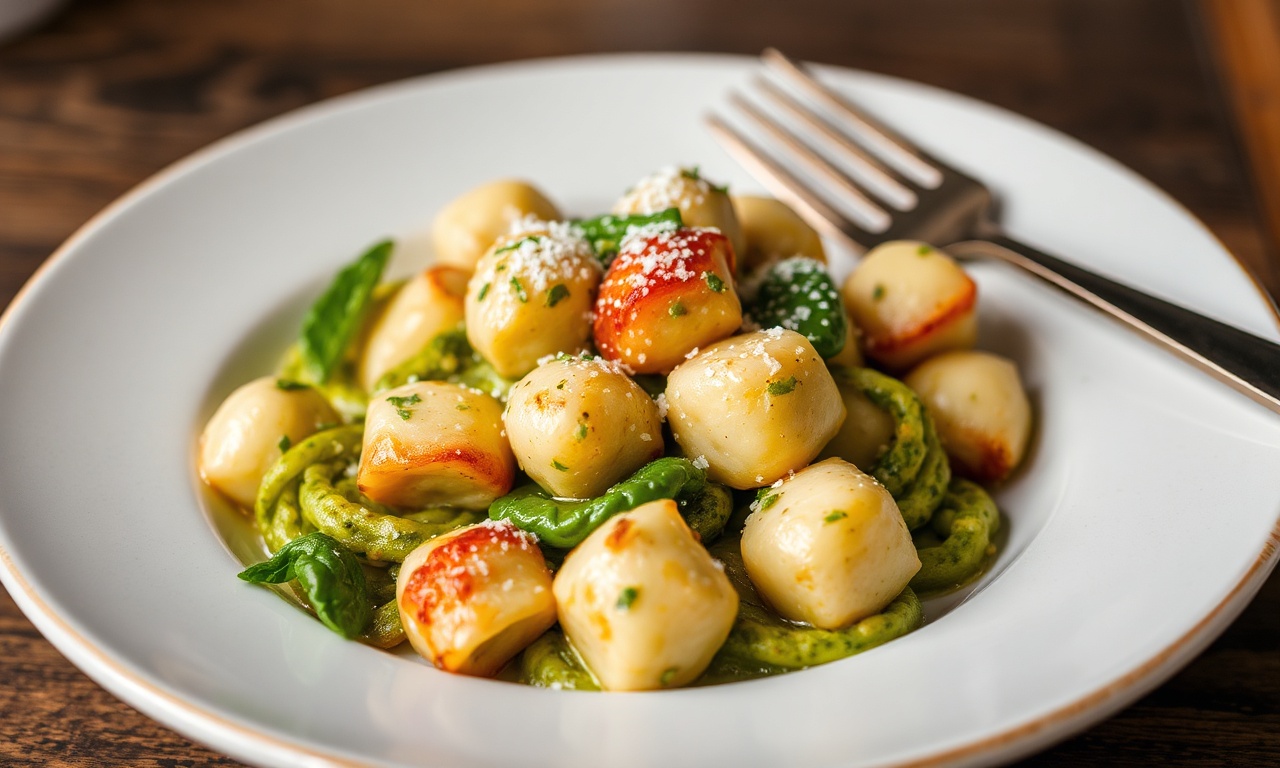 Savor pesto gnocchi with chicken: ultimate flavorful twist.