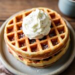 Fluffy gluten-free vegan waffles: a healthy breakfast delight.