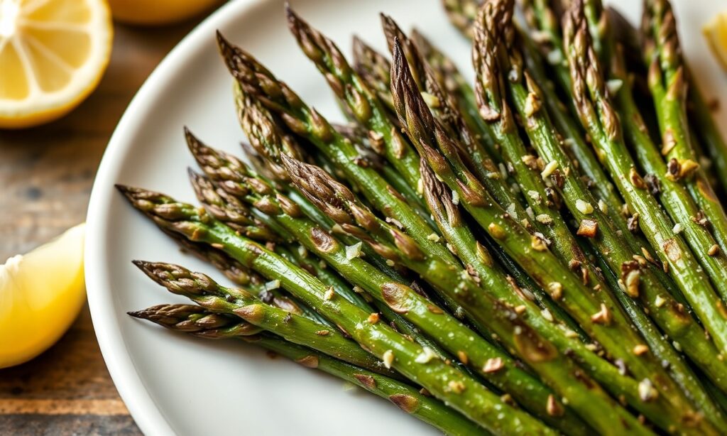 Asparagus Bright — Air fryer asparagus with bright lemon twist: perfect tender side.