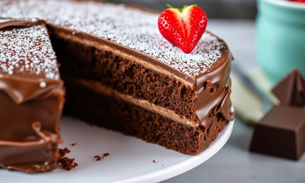 Decadent German chocolate cake: rich, velvety, and indulgent recipe.