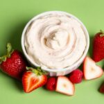 Irresistible strawberry cheesecake dip recipe, a sweet delight.