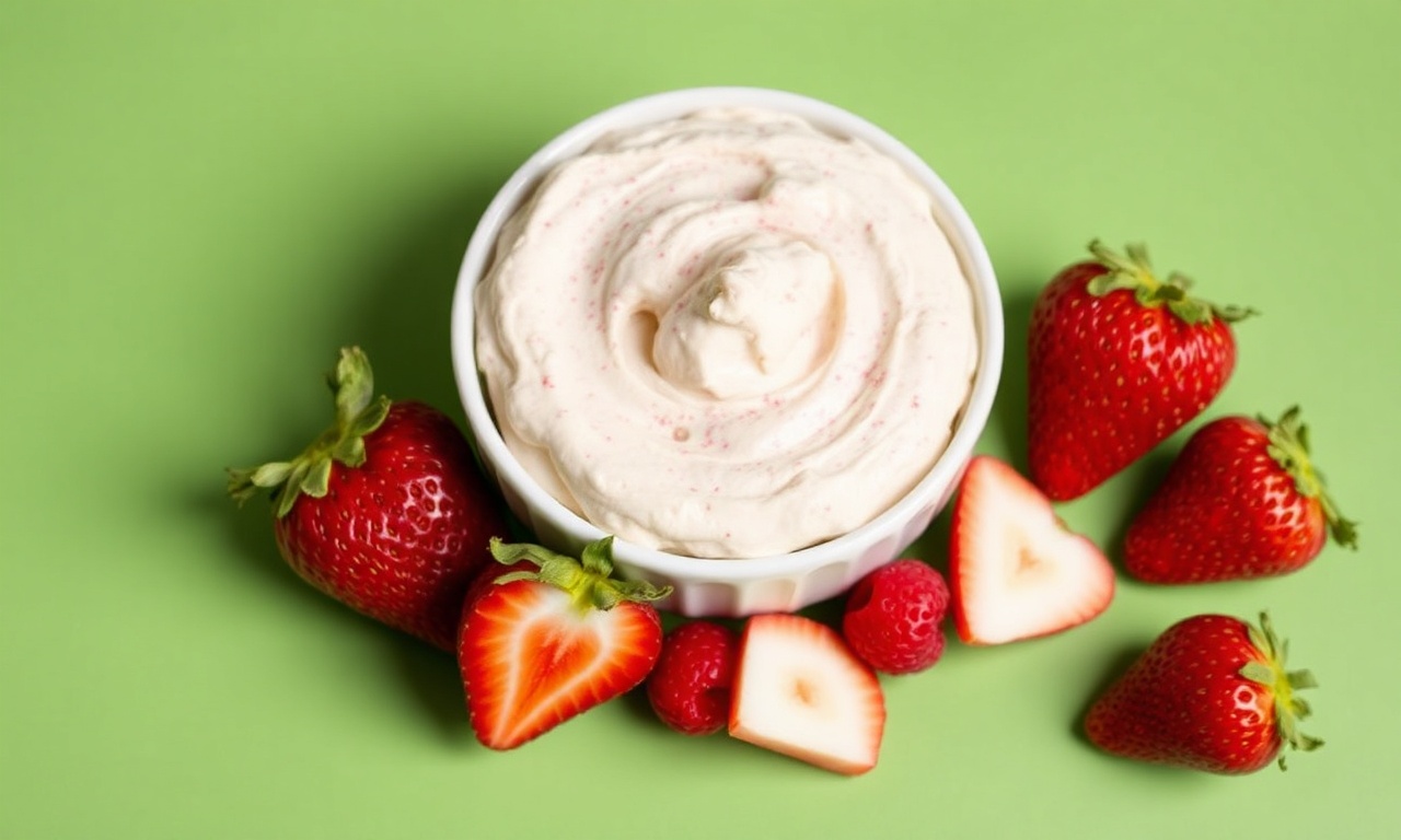 Irresistible strawberry cheesecake dip recipe, a sweet delight.
