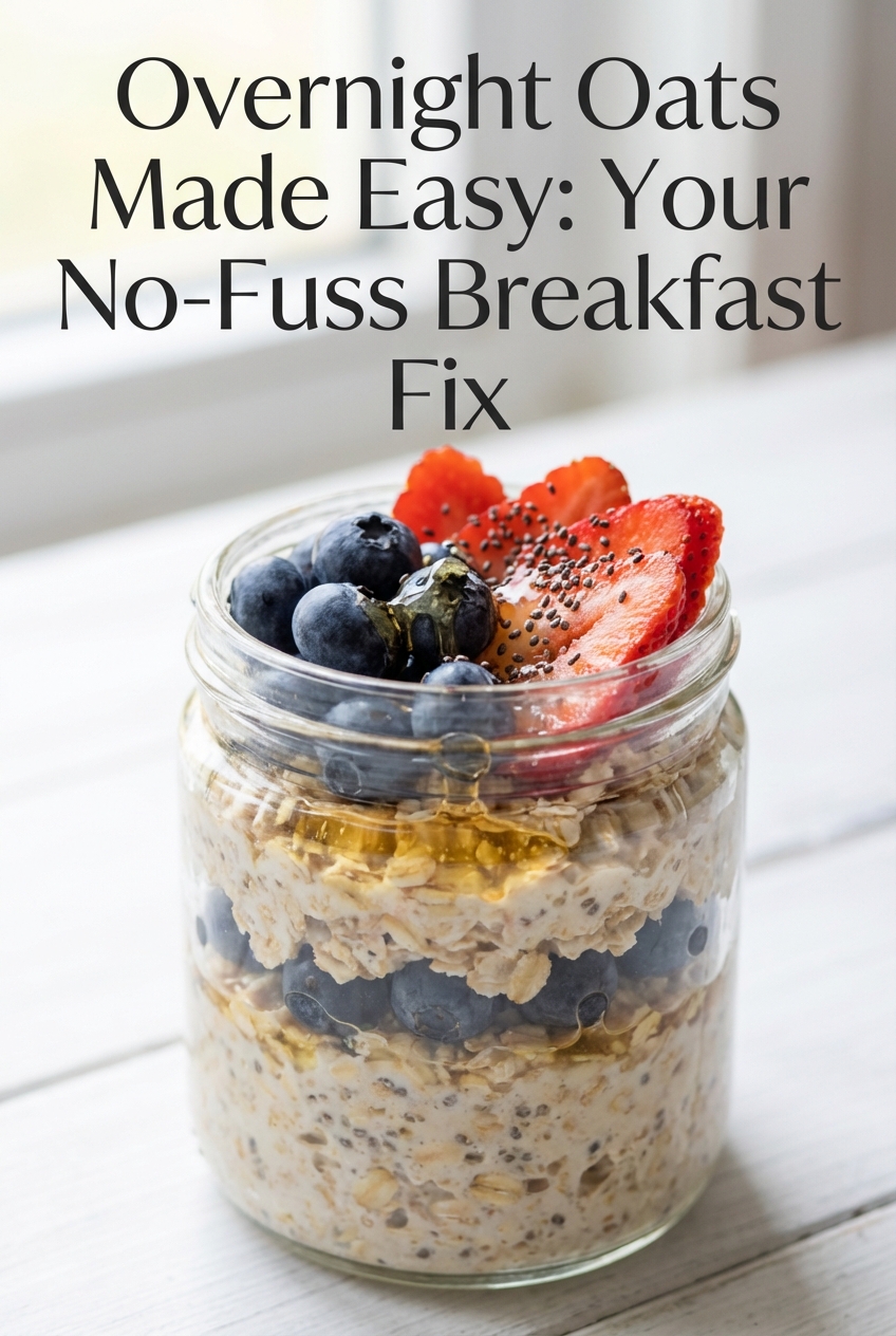Overnight Oats Made Easy: Your No-Fuss Breakfast Fix
