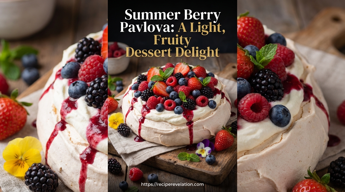Summer Berry Pavlova: A Light, Fruity Dessert Delight
