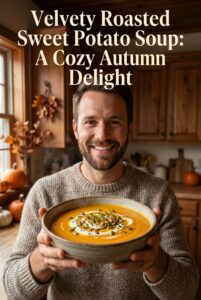 Velvety Roasted Sweet Potato Soup: A Cozy Autumn Delight