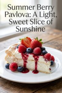 Summer Berry Pavlova: A Light, Sweet Slice of Sunshine