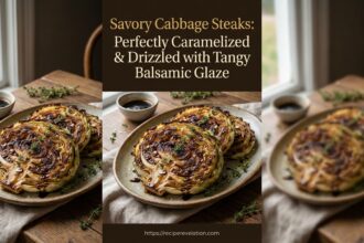Savory Cabbage Steaks Drizzled with Tangy Balsamic Glaze