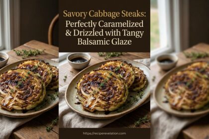 Savory Cabbage Steaks Drizzled with Tangy Balsamic Glaze