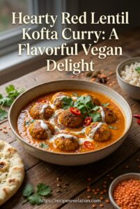 Hearty Red Lentil Kofta Curry: A Flavorful Vegan Delight