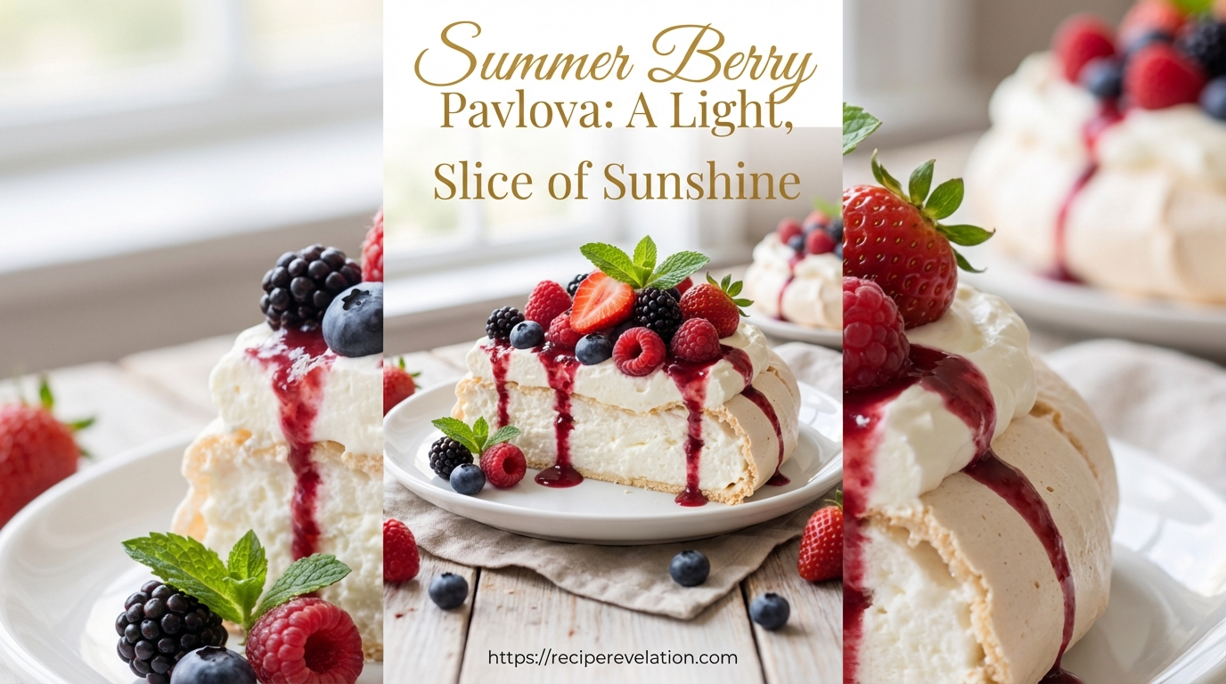Summer Berry Pavlova: A Light, Sweet Slice of Sunshine