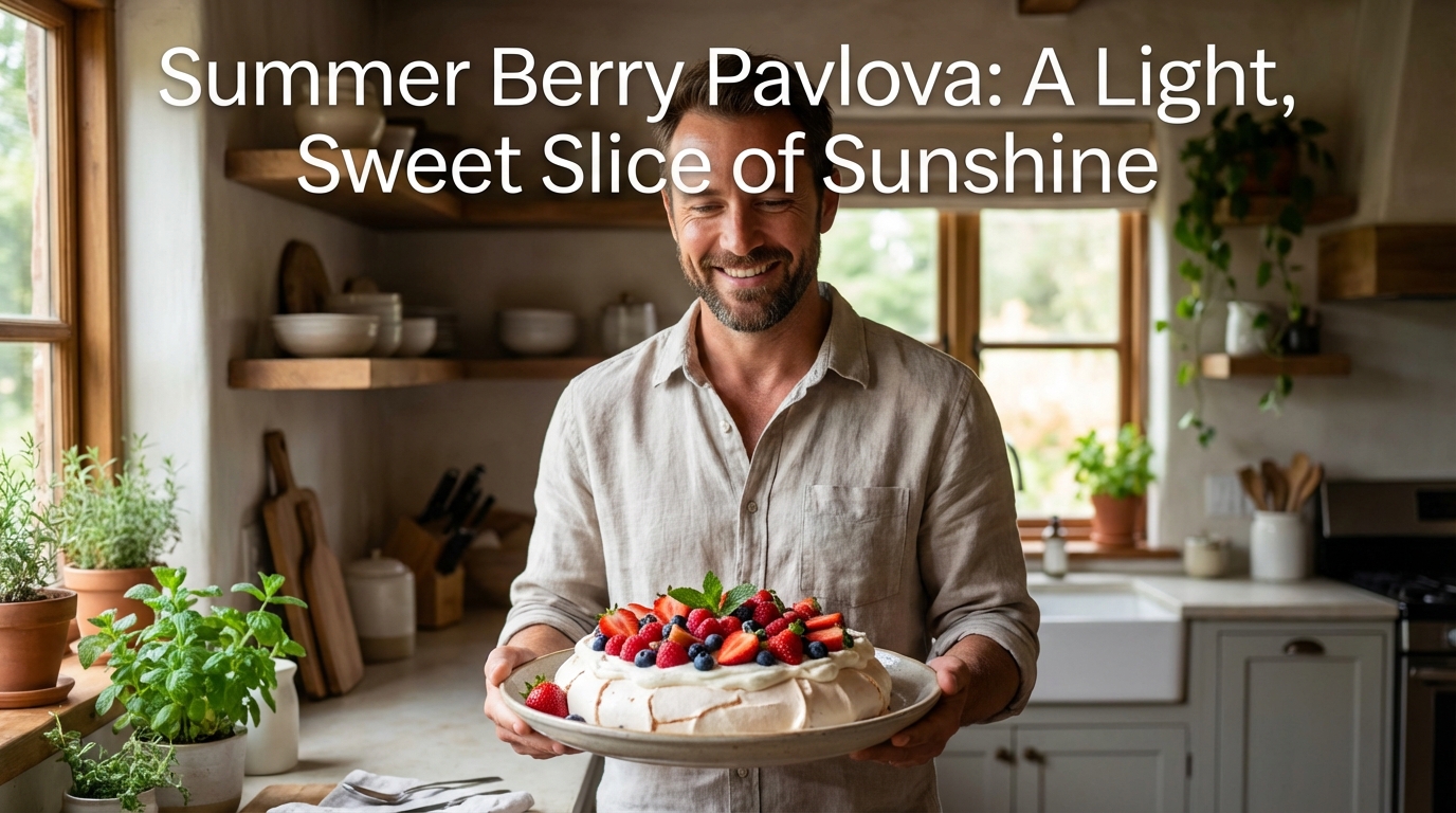 Summer Berry Pavlova: A Light, Sweet Slice of Sunshine