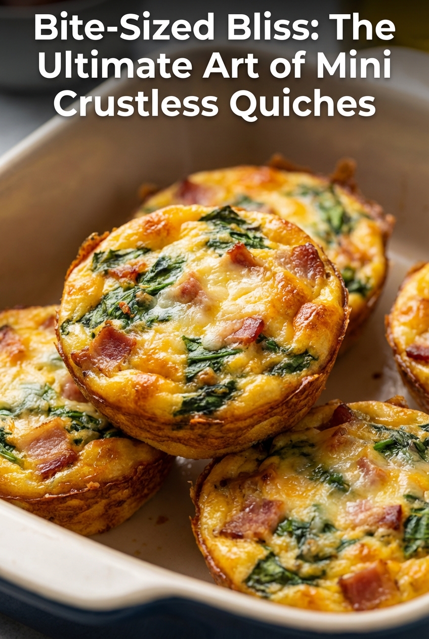 Bite-Sized Bliss: The Art of Mini Crustless Quiches