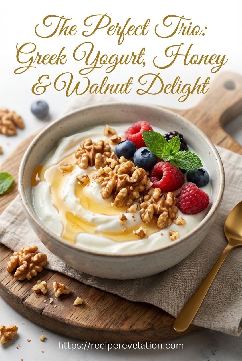 The Perfect Trio: Greek Yogurt, Honey & Walnut Delight