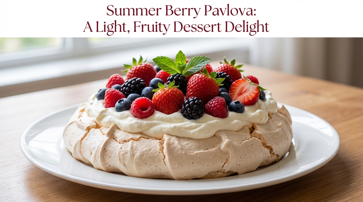 Summer Berry Pavlova: A Light, Fruity Dessert Delight