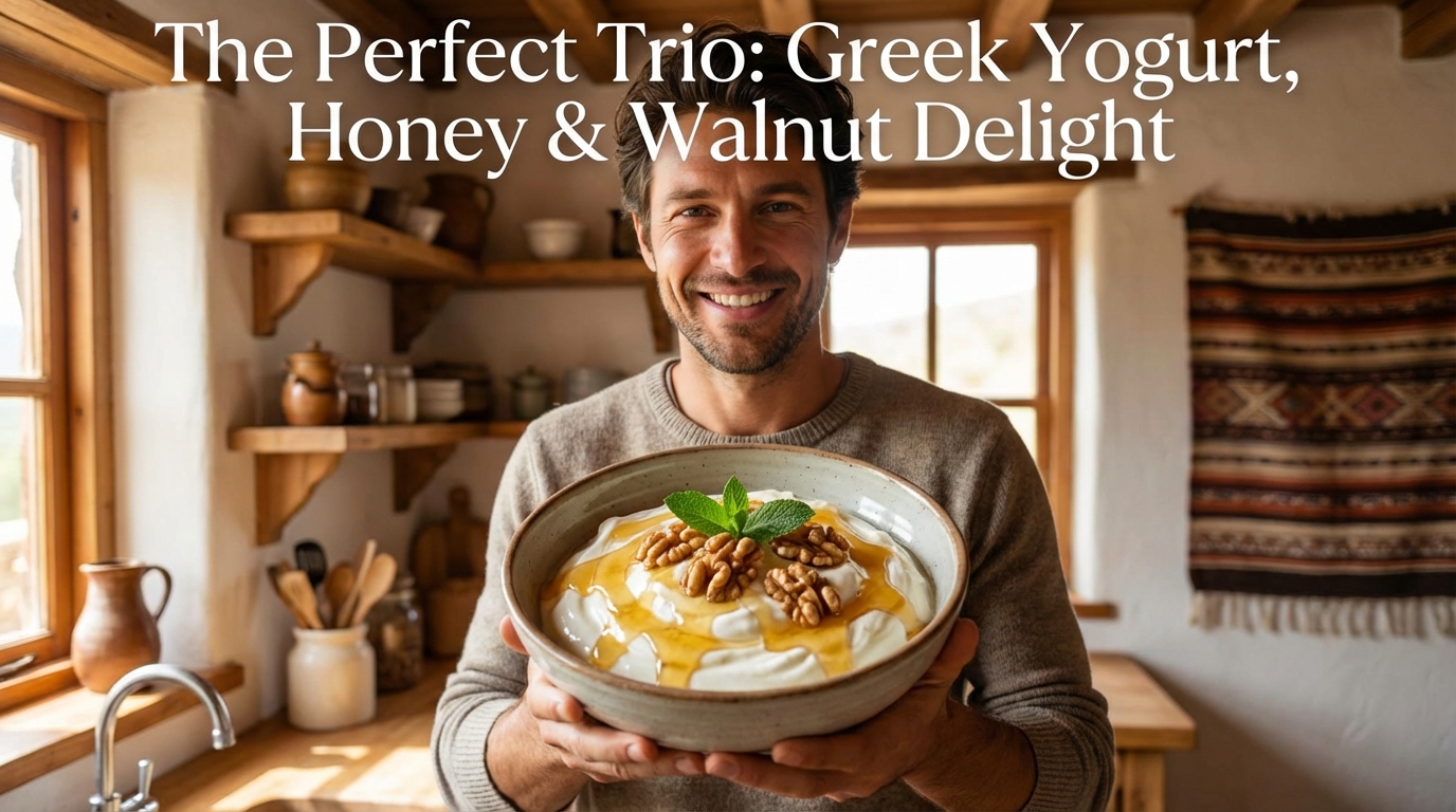 The Perfect Trio: Greek Yogurt, Honey & Walnut Delight