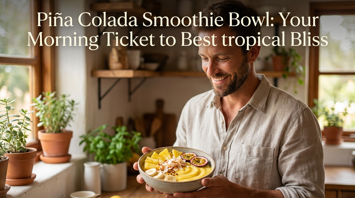 Tropical Bliss: How to Make a Refreshing Piña Colada Smoothie Bowl