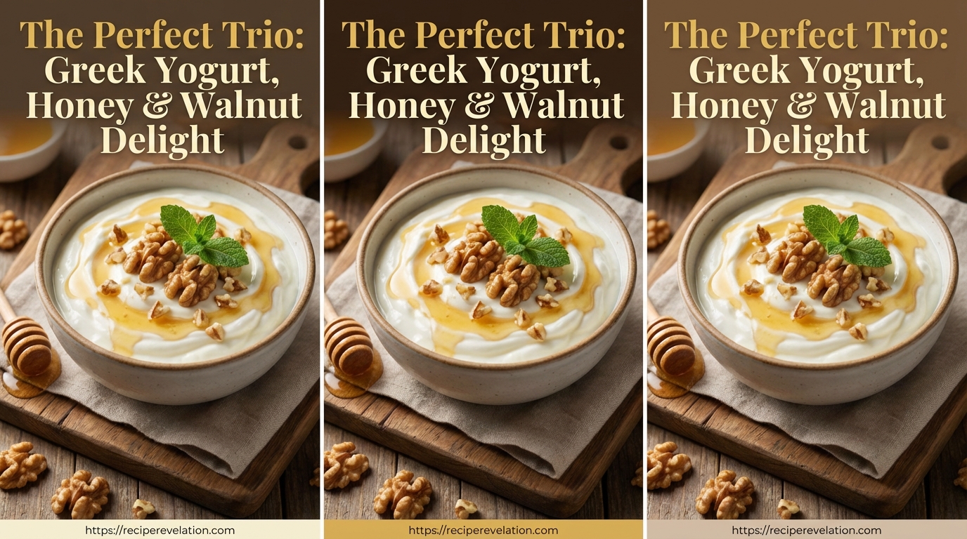 The Perfect Trio: Greek Yogurt, Honey & Walnut Delight