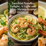 Zesty Shrimp Scampi Meets Light Zucchini Noodles Delight