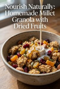 Nourish Naturally: Homemade Millet Granola with Dried Fruits