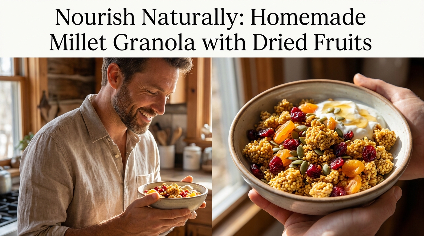Nourish Naturally: Homemade Millet Granola with Dried Fruits