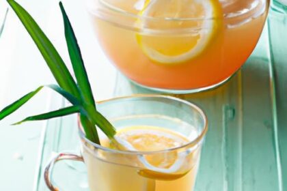 Zesty Lemon Vanilla Iced Tea: A Refreshing Summer Sip