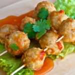 Savor the Zing: Fish Ball Skewers with Sweet Chili Sauce