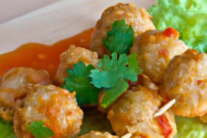 Savor the Zing: Fish Ball Skewers with Sweet Chili Sauce