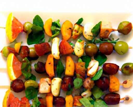 Colorful Vegetarian Charcuterie Skewers: A Tasty Twist