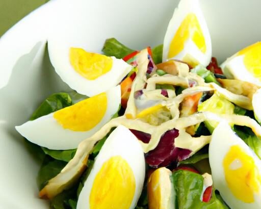 Healthy Twist: Chicken Cobb Salad with Light Dressing Delight