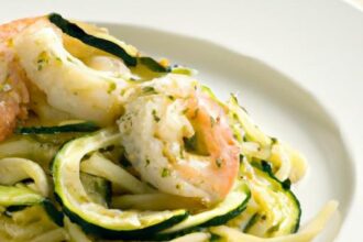 Zesty Shrimp Scampi Meets Zucchini Noodles: A Keto Delight