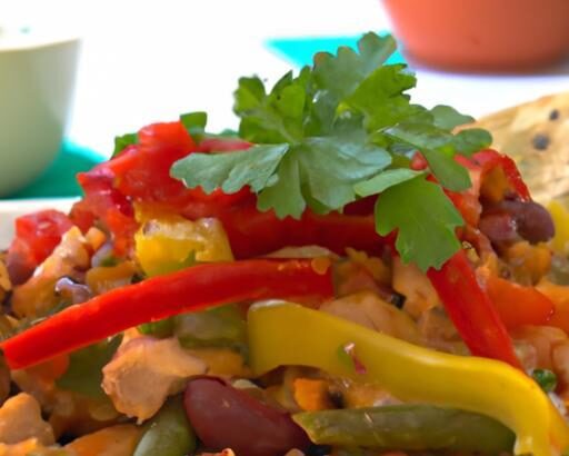 Bell Pepper Nachos: A Colorful Twist with Turkey & Beans