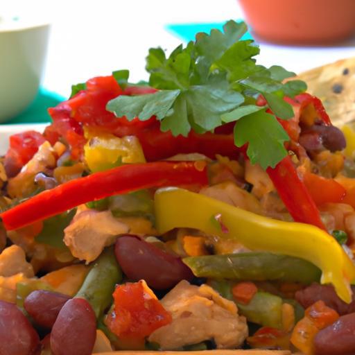 Bell Pepper Nachos: A Colorful Twist with Turkey & Beans