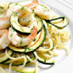 Zesty Shrimp Scampi Meets Light Zucchini Noodles Delight